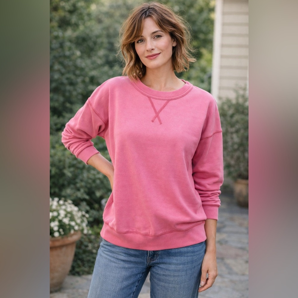 J. Crew Vibrant Pink Knit Top